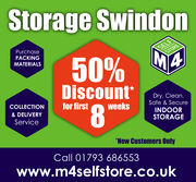50% Off Your First 8 Weeks Self Storage Swindon